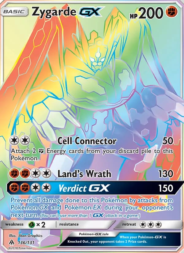Zygarde GX 136/131, Forbidden Light