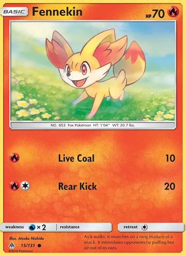 Fennekin 15/131, Forbidden Light