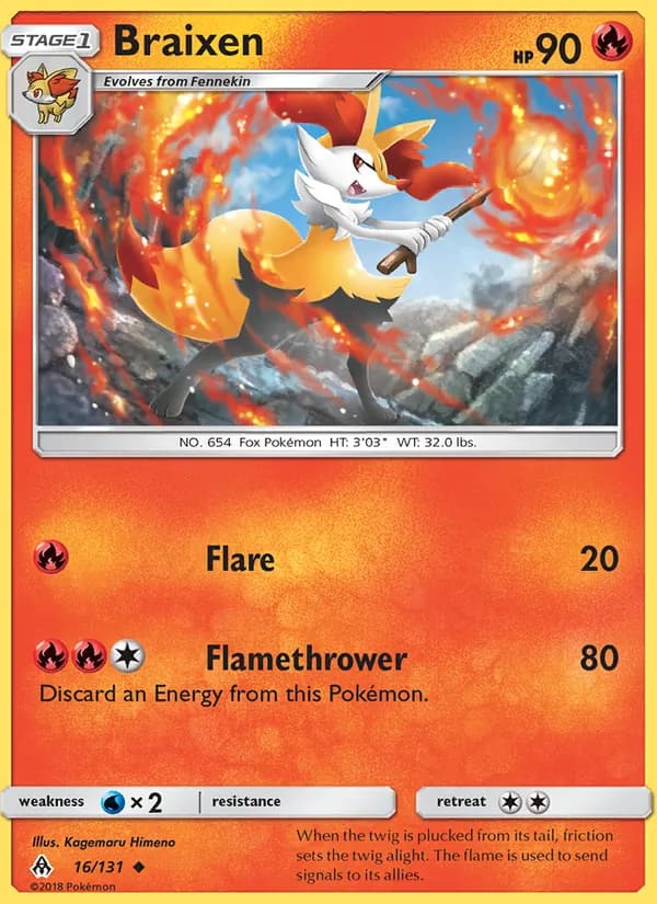 Braixen 16/131, Forbidden Light