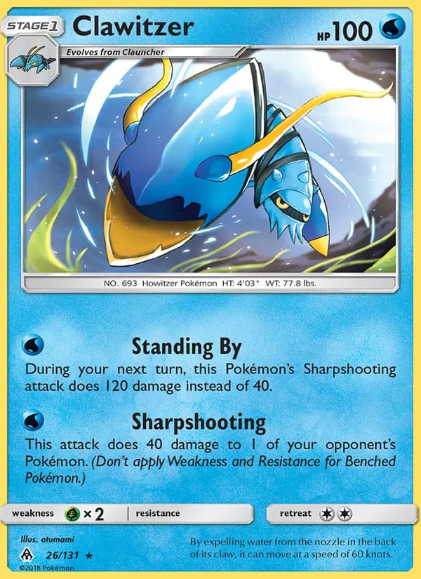 Clawitzer 26/131, Forbidden Light