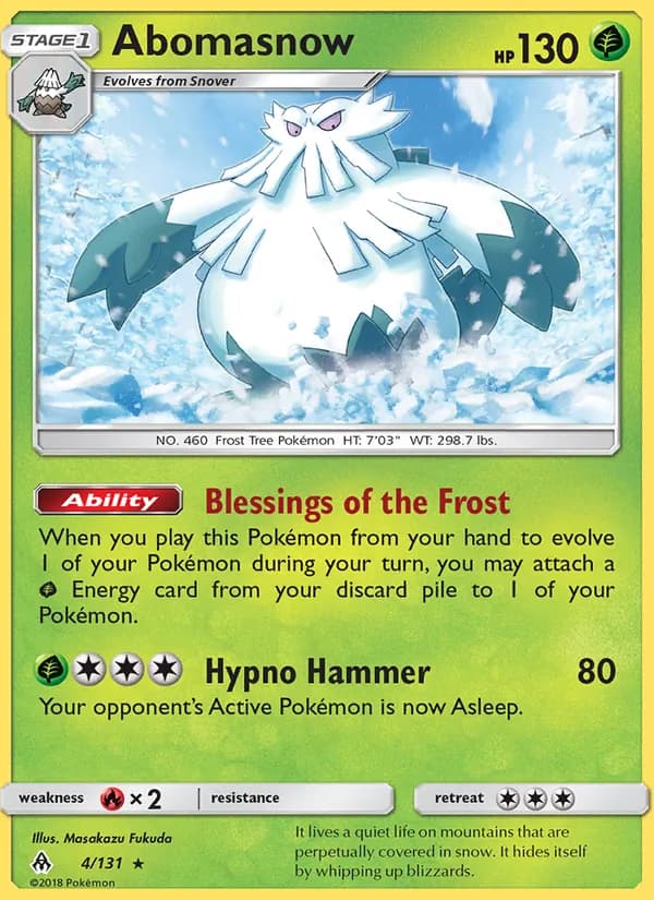 Abomasnow 4/131, Forbidden Light