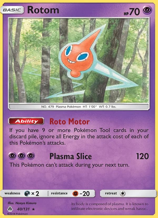 Rotom 40/131, Forbidden Light