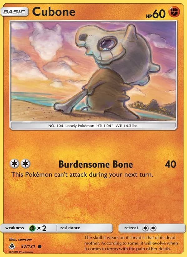 Cubone 57/131, Forbidden Light