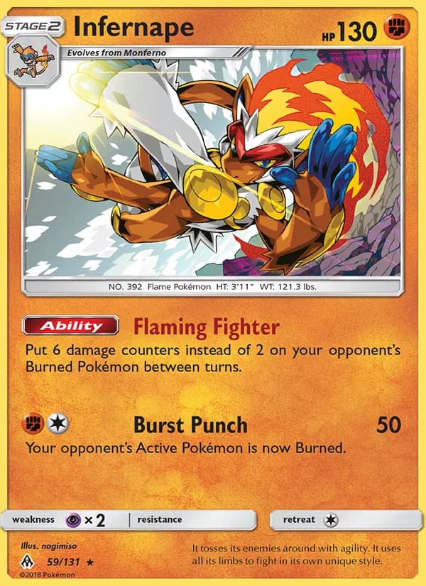 Infernape 59/131, Forbidden Light