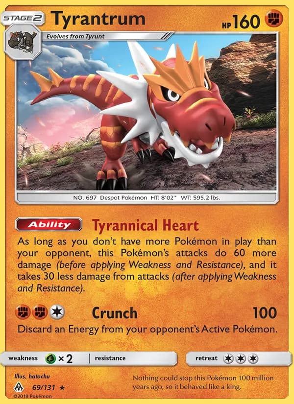 Tyrantrum 69/131, Forbidden Light