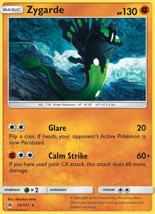 Zygarde 72/131, Forbidden Light
