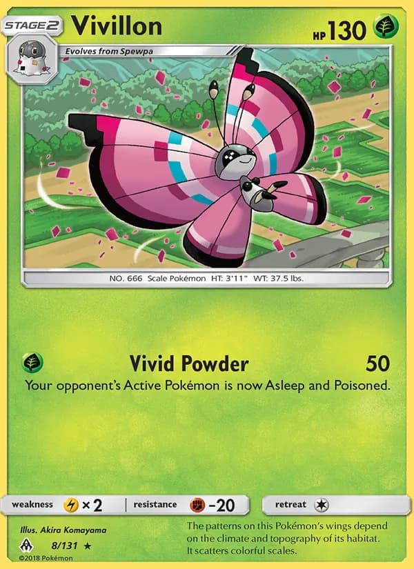Vivillon 8/131, Forbidden Light
