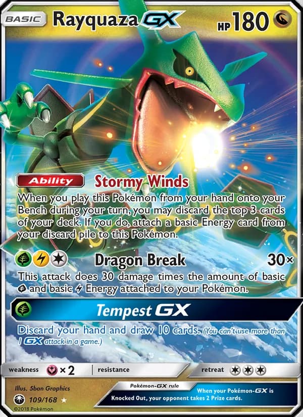 Rayquaza GX 109/168, Celestial Storm