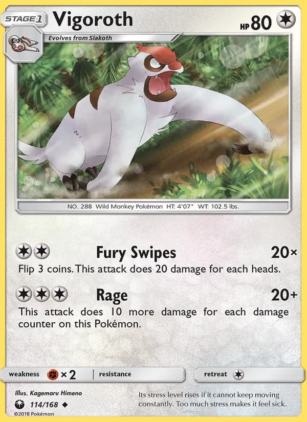 Vigoroth 114/168, Celestial Storm