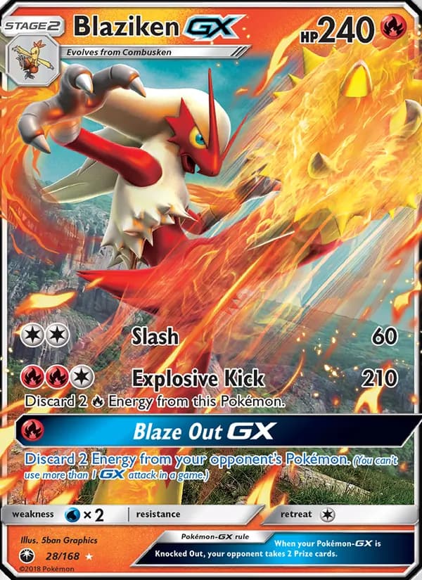 Blaziken GX 28/168, Celestial Storm