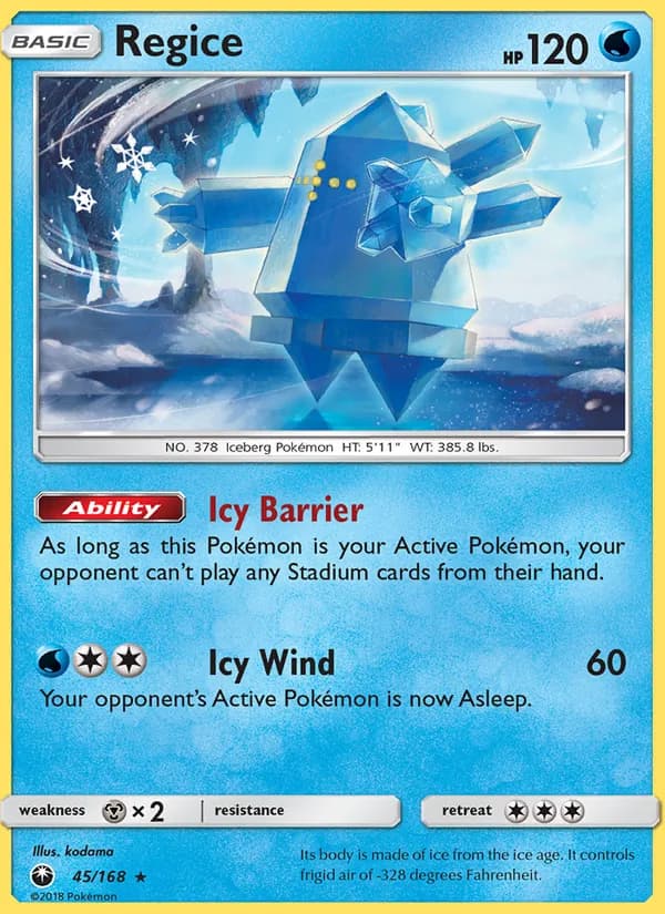Regice 45/168, Celestial Storm