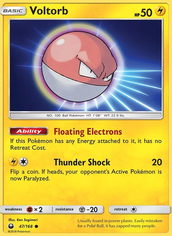 Voltorb 47/168, Celestial Storm