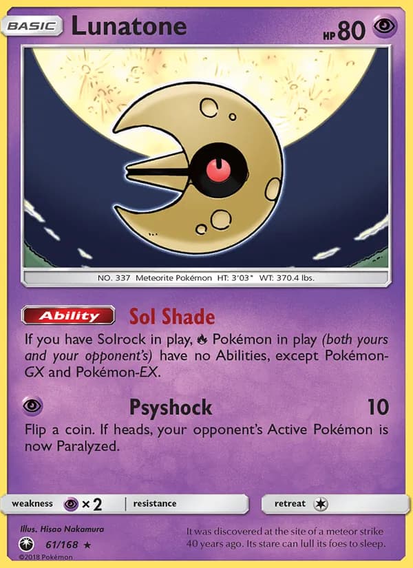 Lunatone 61/168, Celestial Storm