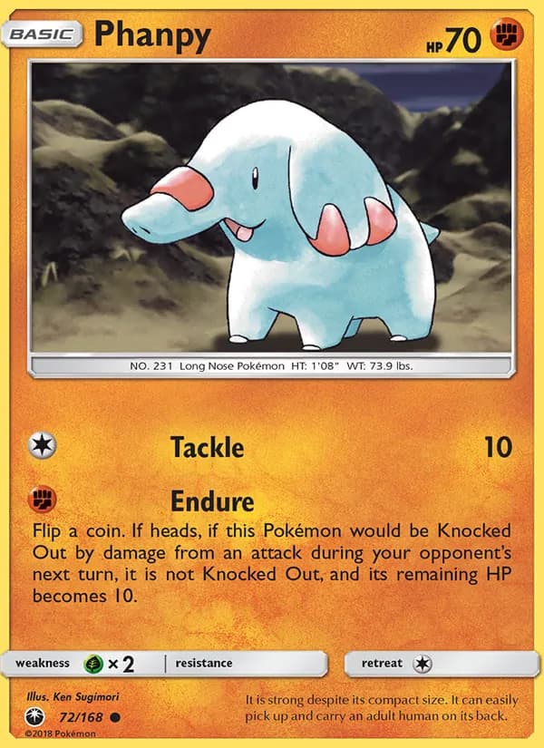 Phanpy 72/168, Celestial Storm