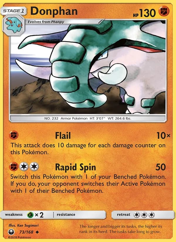 Donphan 73/168, Celestial Storm