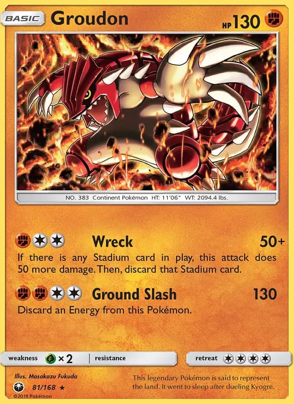 Groudon 81/168, Celestial Storm