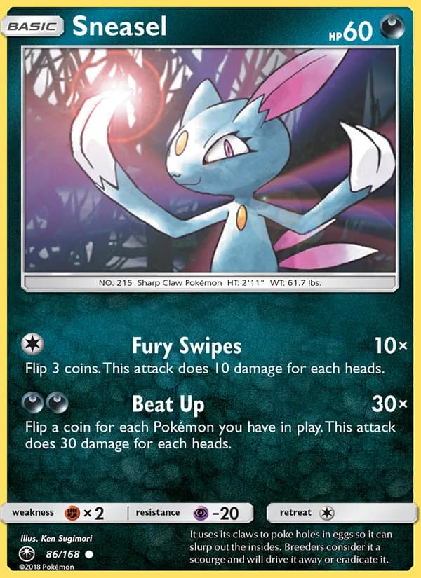Sneasel 86/168, Celestial Storm