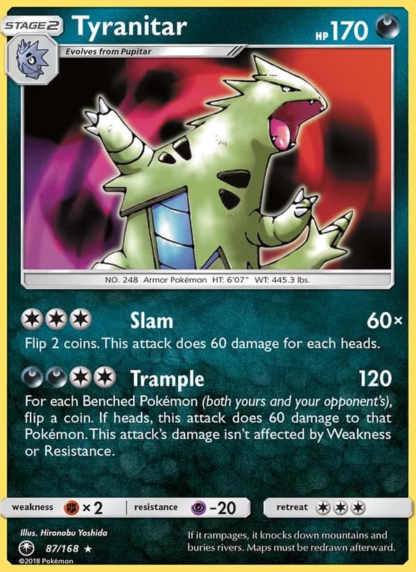 Tyranitar 87/168, Celestial Storm