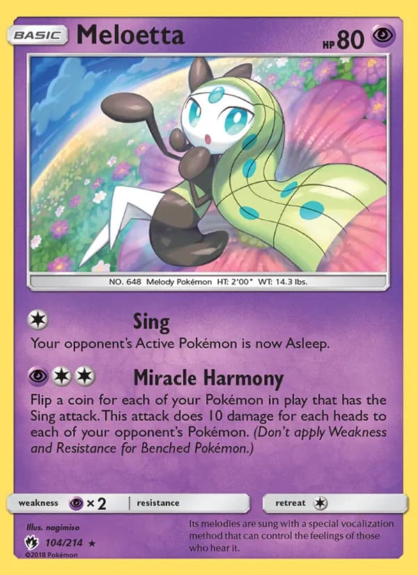 Meloetta 104/214, Lost Thunder