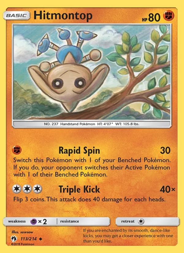 Hitmontop 113/214, Lost Thunder