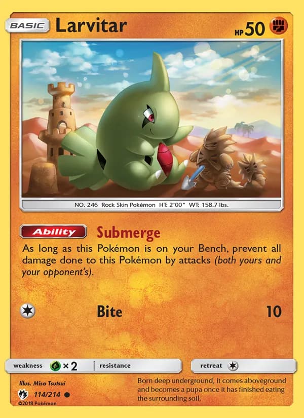 Larvitar 114/214, Lost Thunder