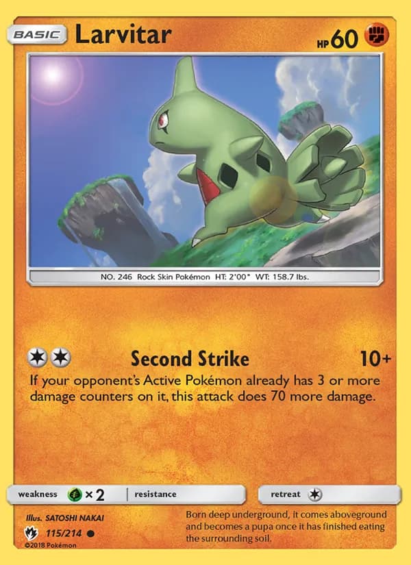 Larvitar 115/214, Lost Thunder