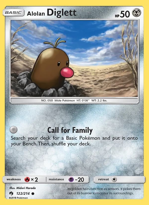 Alolan Diglett 122/214, Lost Thunder