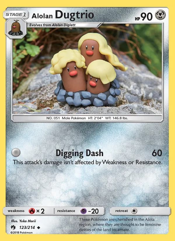 Alolan Dugtrio 123/214, Lost Thunder