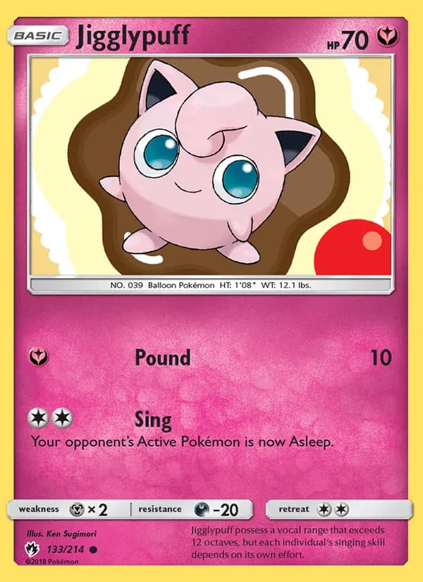 Jigglypuff 133/214, Lost Thunder