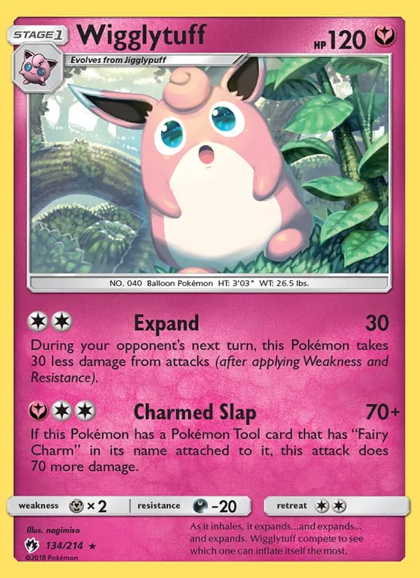 Wigglytuff 134/214, Lost Thunder