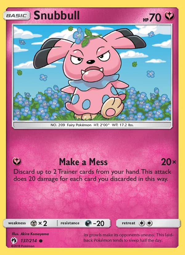 Snubbull 137/214, Lost Thunder