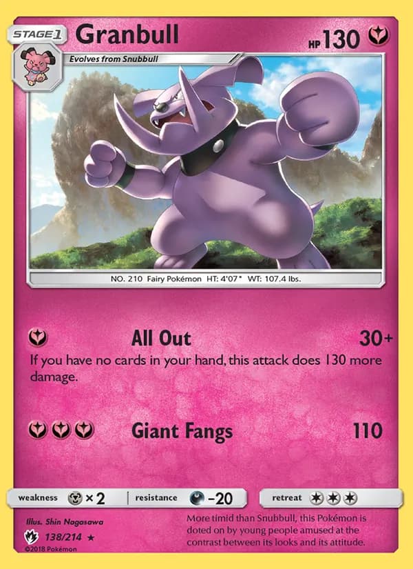 Granbull 138/214, Lost Thunder