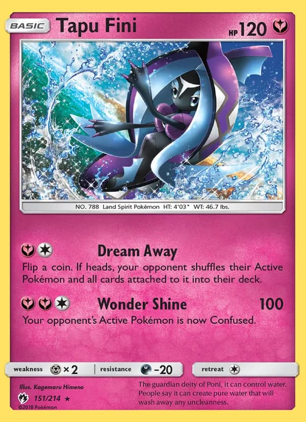 Tapu Fini 151/214, Lost Thunder