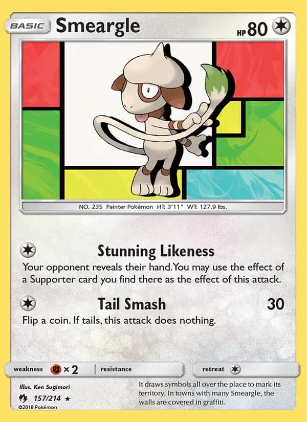Smeargle 157/214, Lost Thunder