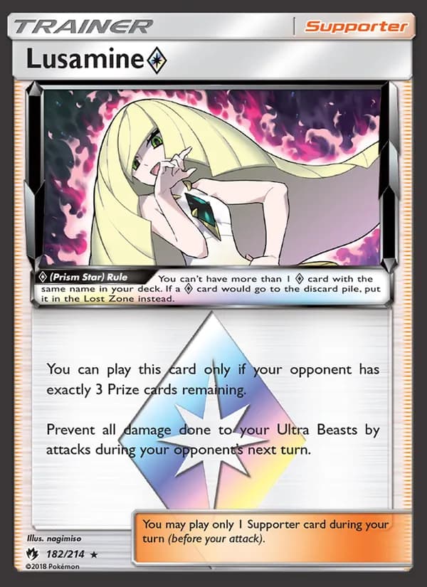 Lusamine ◇ 182/214, Lost Thunder