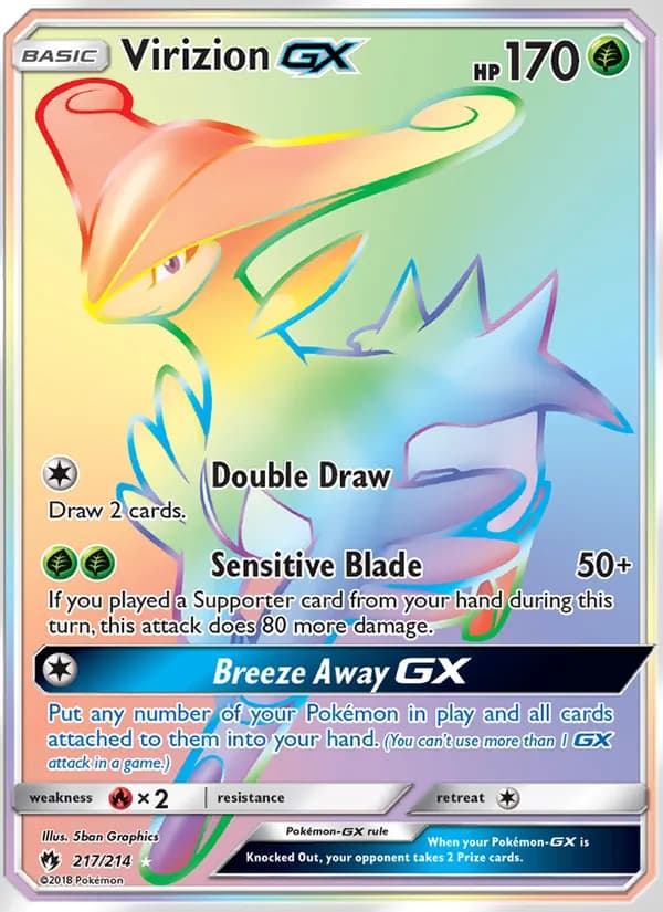 Virizion GX 217/214, Lost Thunder