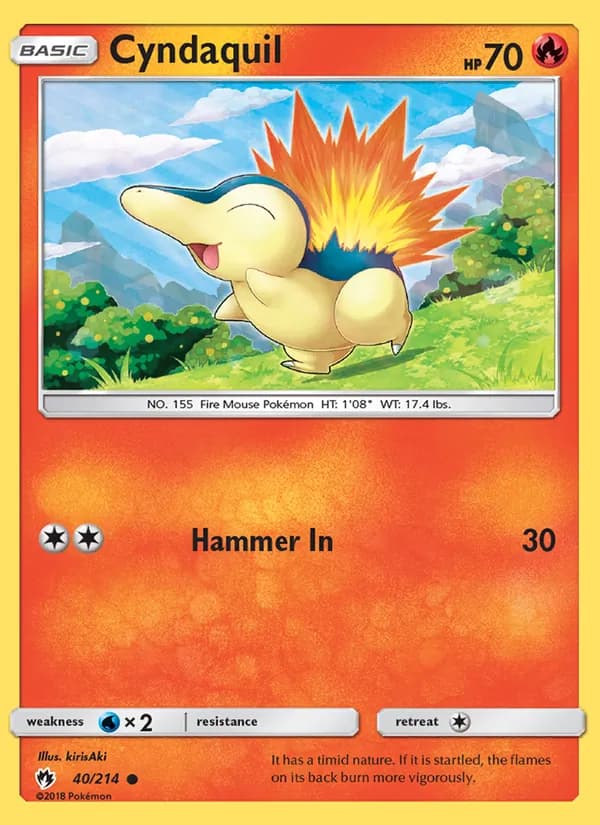 Cyndaquil 40/214, Lost Thunder
