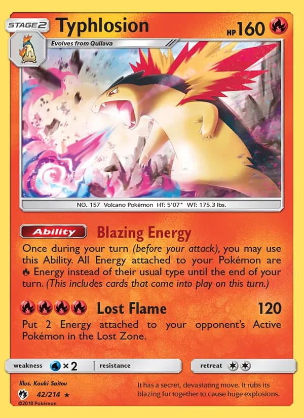 Typhlosion 42/214, Lost Thunder