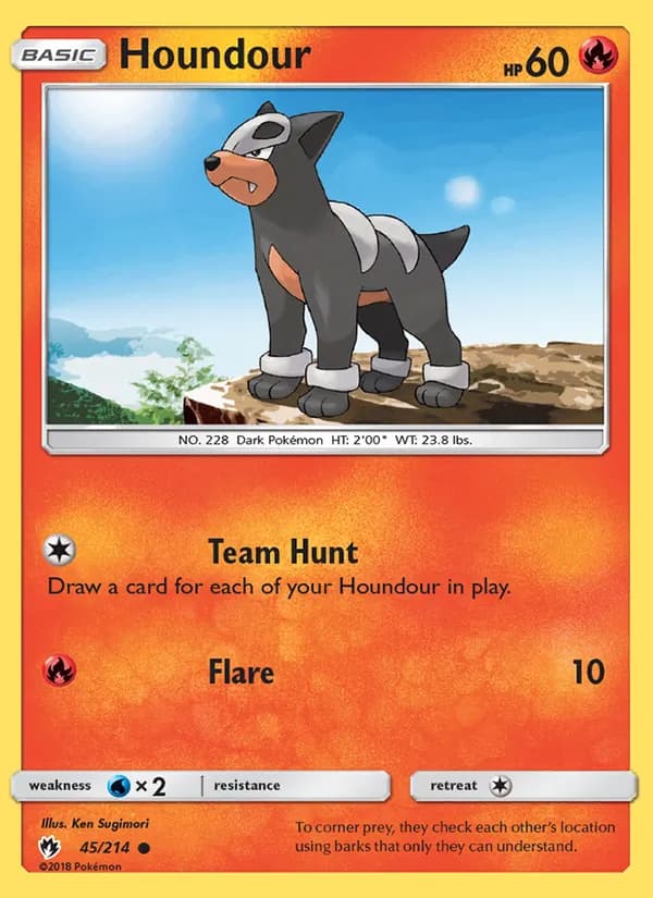Houndour 45/214, Lost Thunder
