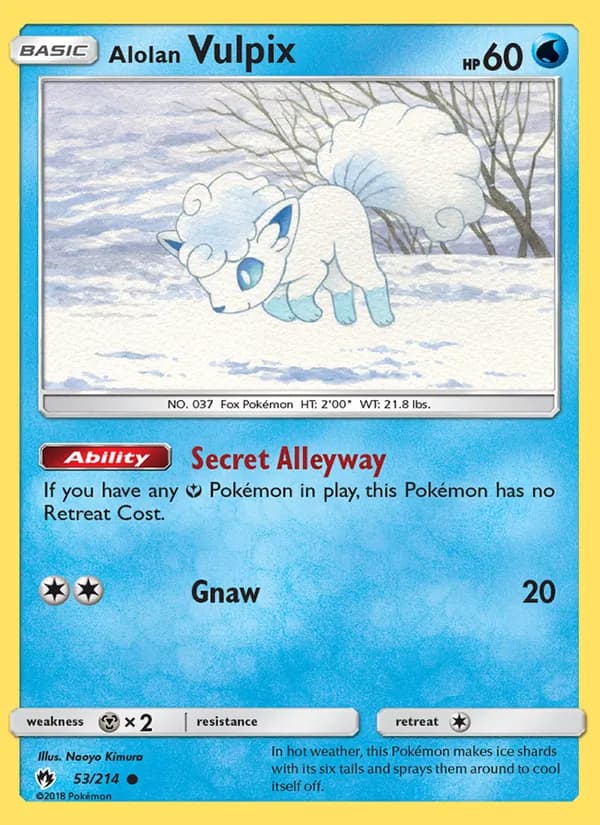 Alolan Vulpix 53/214, Lost Thunder
