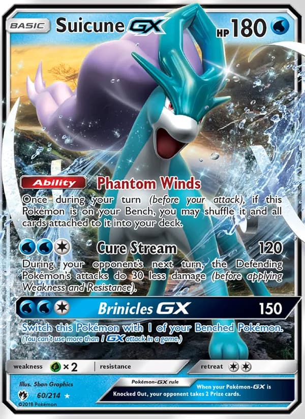 Suicune GX 60/214, Lost Thunder