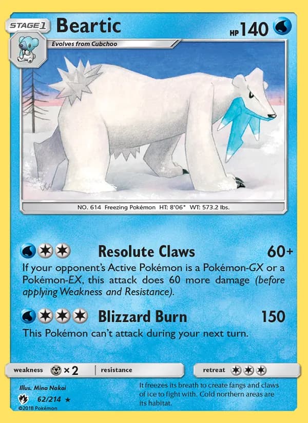 Beartic 62/214, Lost Thunder