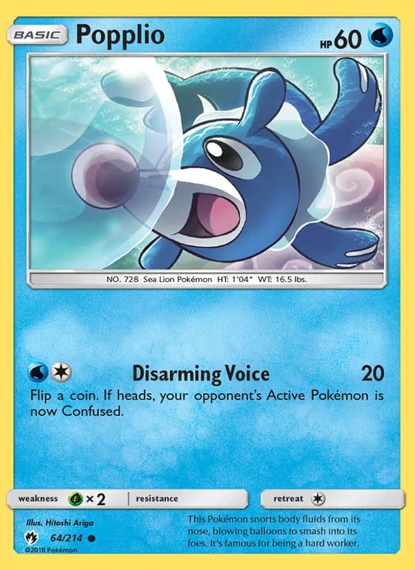Popplio 64/214, Lost Thunder