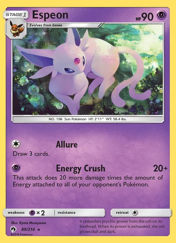 Espeon 89/214, Lost Thunder