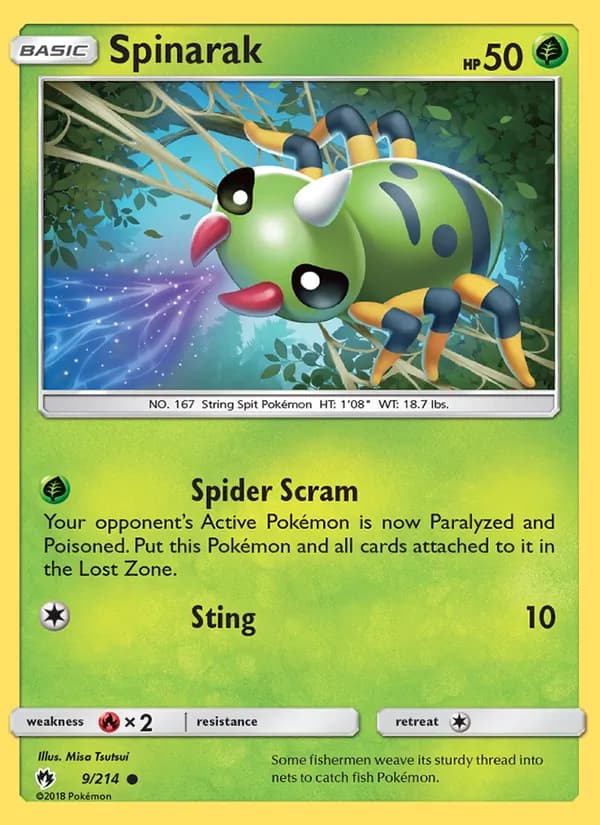 Spinarak 9/214, Lost Thunder