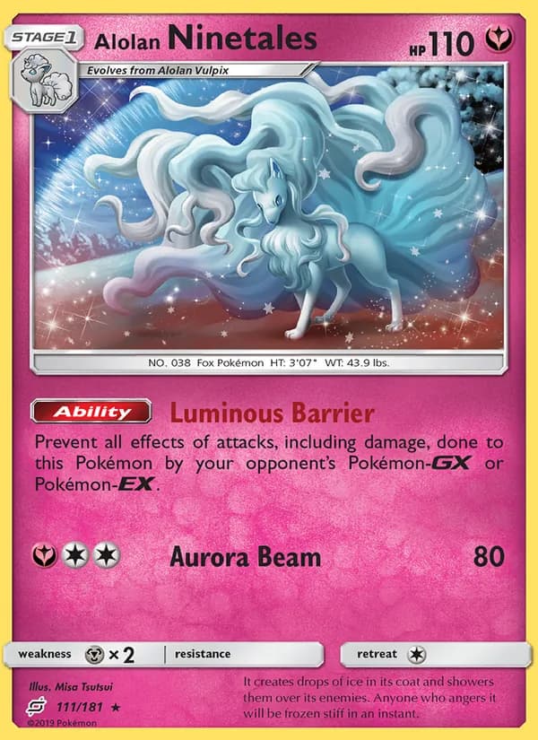 Alolan Ninetales 111/181, Team Up