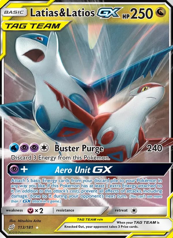Latias & Latios GX 113/181, Team Up