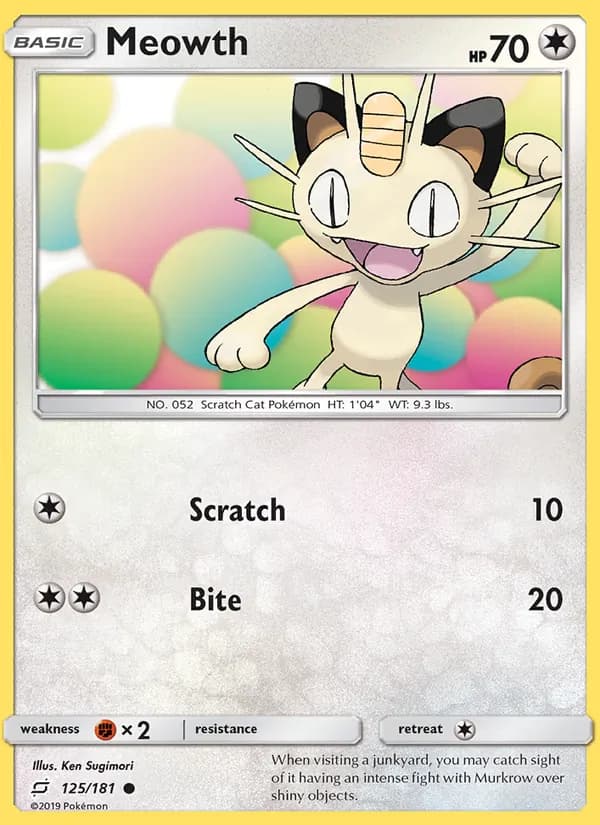 Meowth 125/181, Team Up
