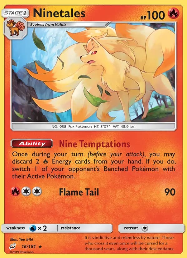 Ninetales 16/181, Team Up