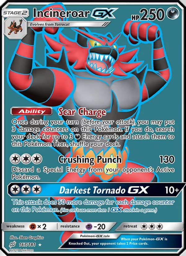 Incineroar GX 167/181, Team Up